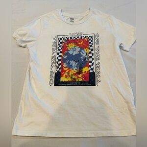 Vans Off The Wall Checkered T-Shirt Size Small